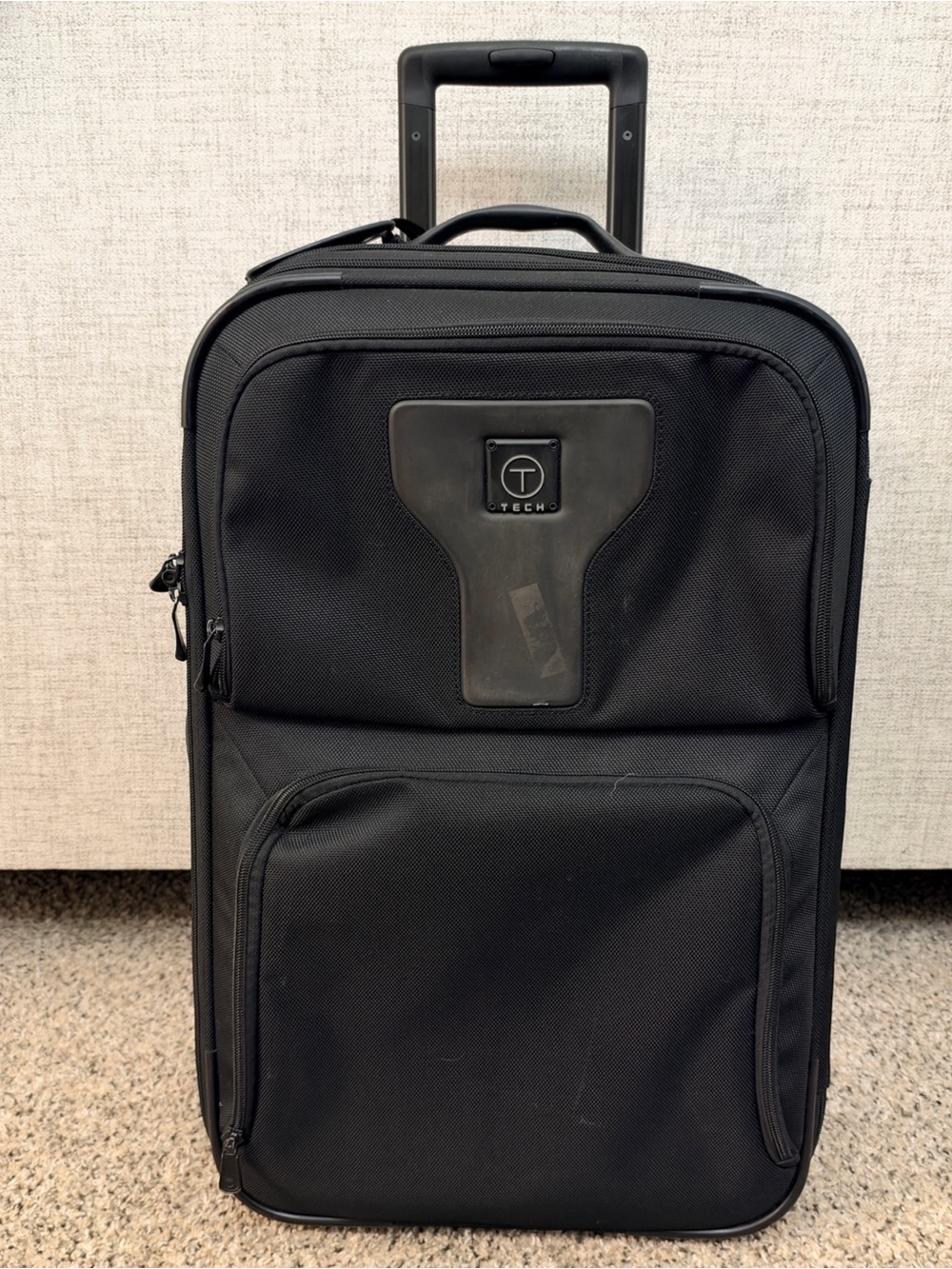 Tumi T-Tech Expandable Black Carry-On Roller Luggage Suitcase